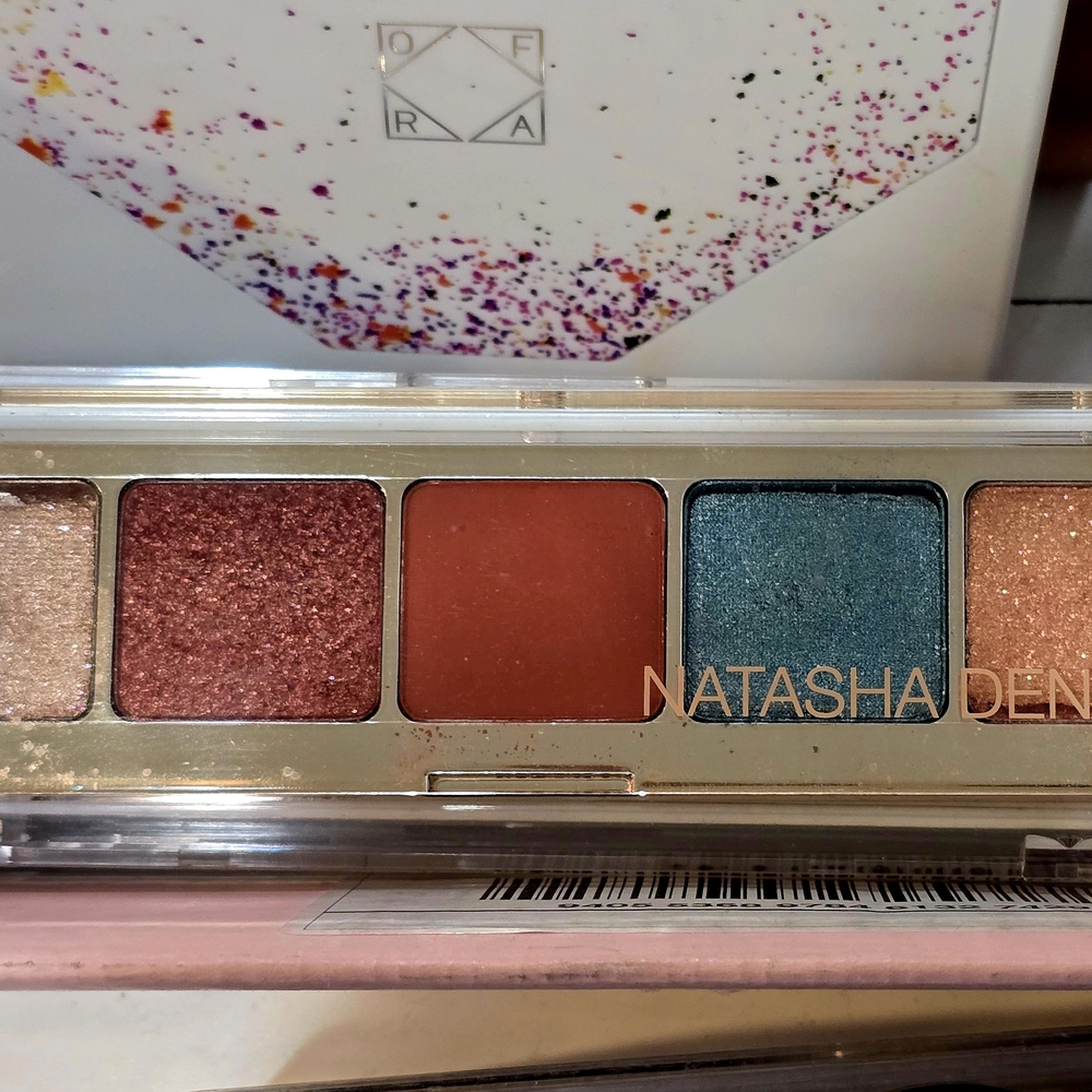 Natasha Denona Eyeshadow Palette - Shimmering Rose, Coral, and Teal